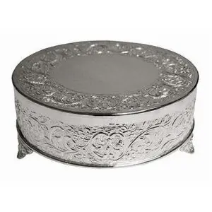 18 Round Silver Cake Plateau