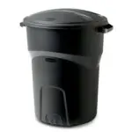 30 Gallon Trash Can with Black Vinyl Cover
