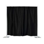 8' Pipe and Drape (black or white)