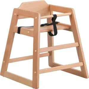 Natural Wood High Chair