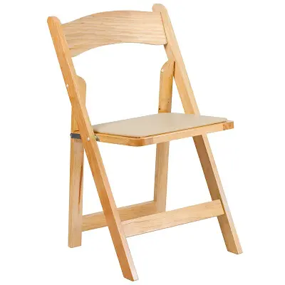 Natural Wood Padded Chairs